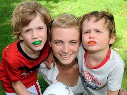 kids with mouthguards